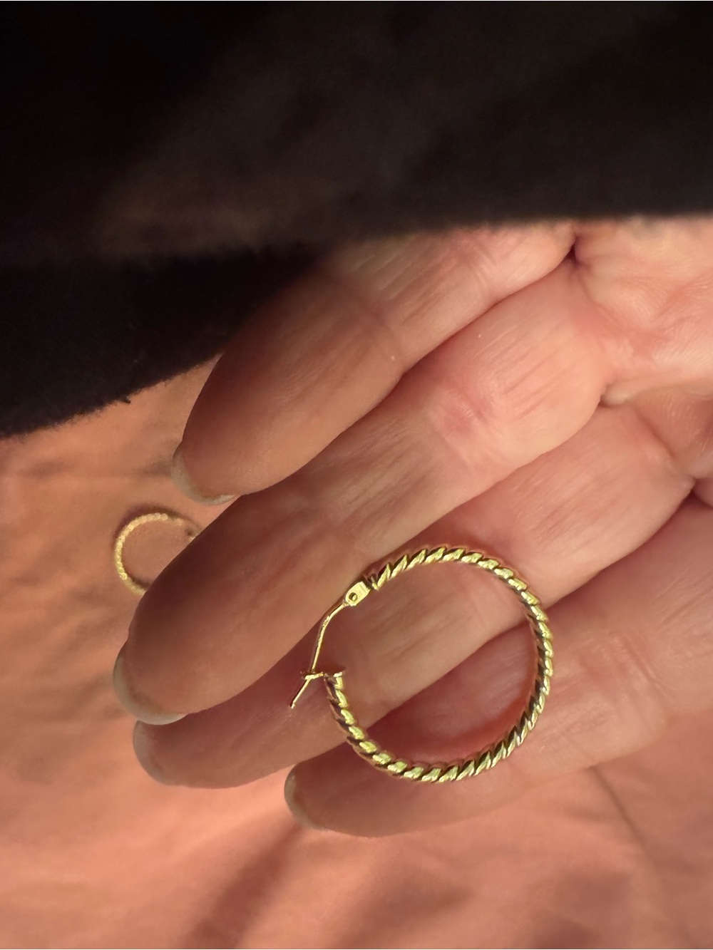 14k gold Bony Levy twist hoops